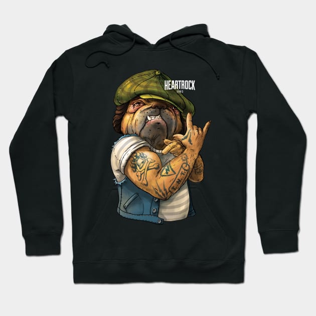 HEARTROCK Bulldog Hoodie by HEARTROCK